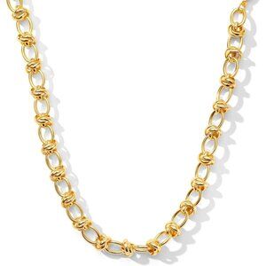 Women Gold 14K Gold Plated Chunky Link Adjustable Choker Chain Hip-Hop Necklace